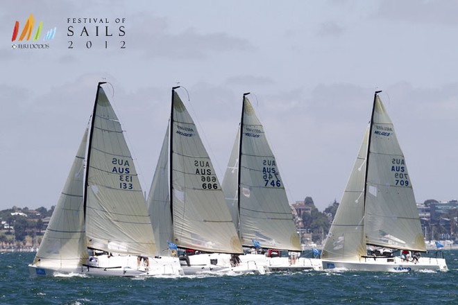 SAILING -  Festival Of Sails 2012 - Parks Victoria Melges 24 National Championships, Royal Geelong Yacht Club, Geelong (AUS), 26/01/2012.  © Teri Dodds/ Festival of Sails http://www.festivalofsails.com.au/